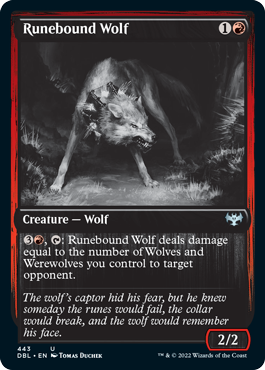 Runebound Wolf [Innistrad: Double Feature] | Deep Dive Games St. Marys
