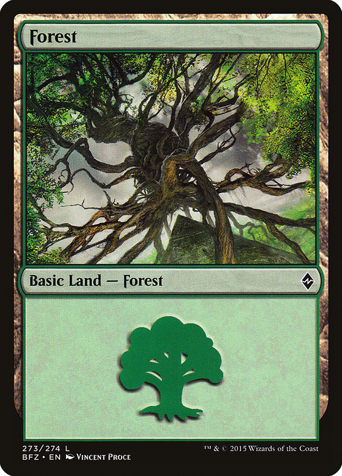 Forest (273a) [Battle for Zendikar] | Deep Dive Games St. Marys