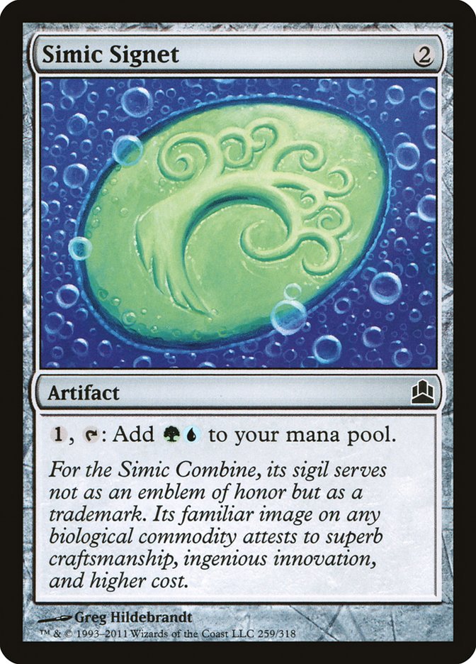 Simic Signet [Commander 2011] | Deep Dive Games St. Marys