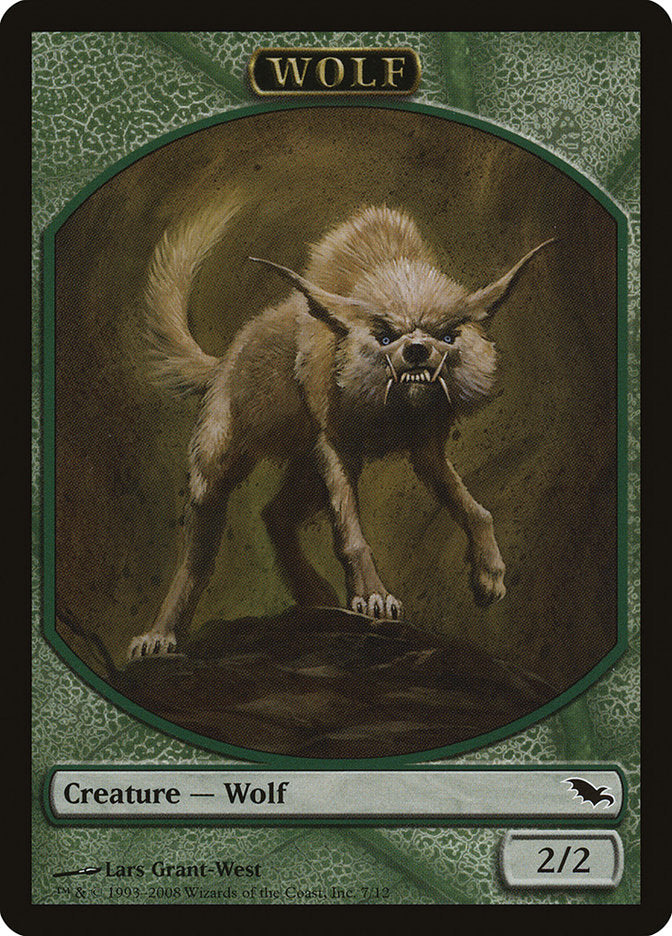 Wolf Token [Shadowmoor Tokens] | Deep Dive Games St. Marys