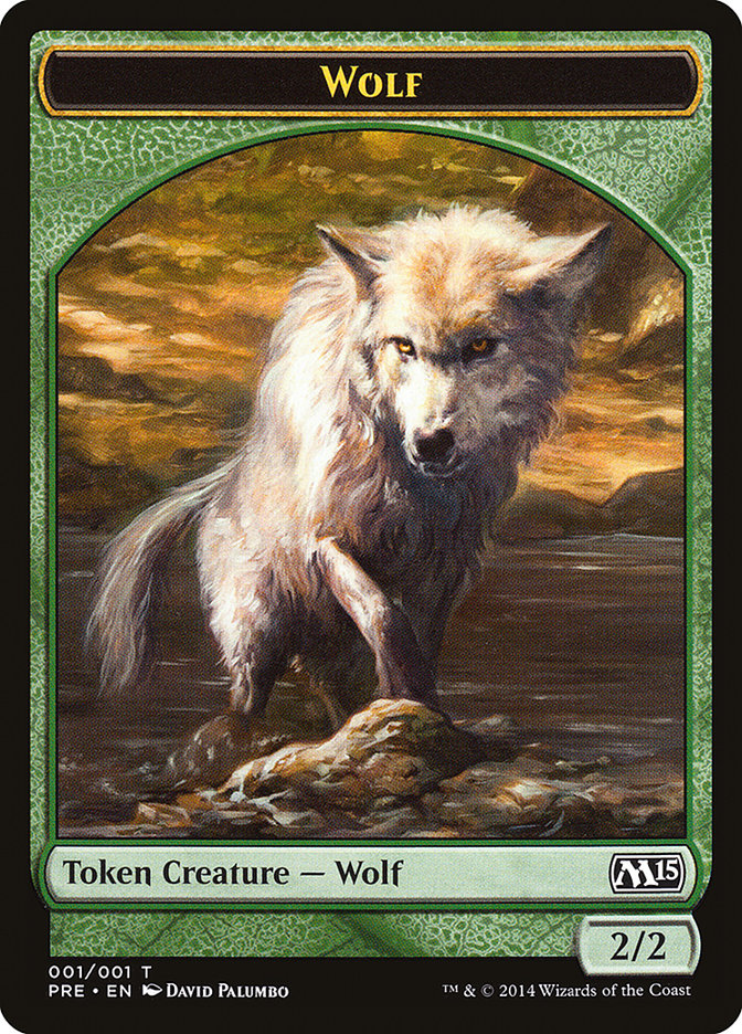 Wolf Token [Magic 2015 Prerelease Promos] | Deep Dive Games St. Marys