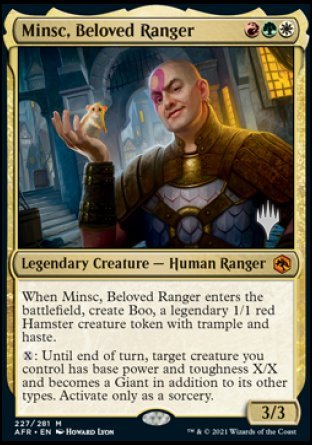 Minsc, Beloved Ranger (Promo Pack) [Dungeons & Dragons: Adventures in the Forgotten Realms Promos] | Deep Dive Games St. Marys