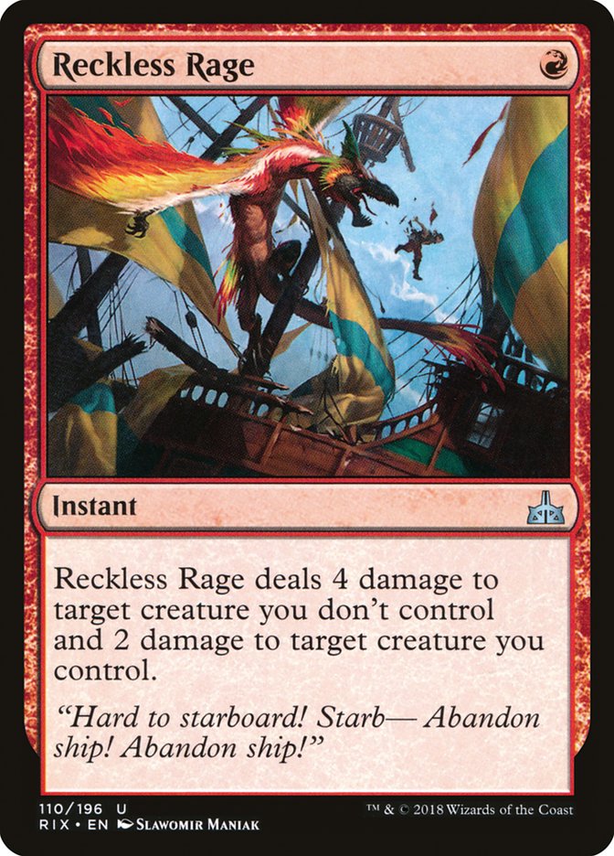 Reckless Rage [Rivals of Ixalan] | Deep Dive Games St. Marys