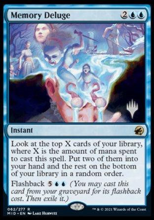 Memory Deluge (Promo Pack) [Innistrad: Midnight Hunt Promos] | Deep Dive Games St. Marys