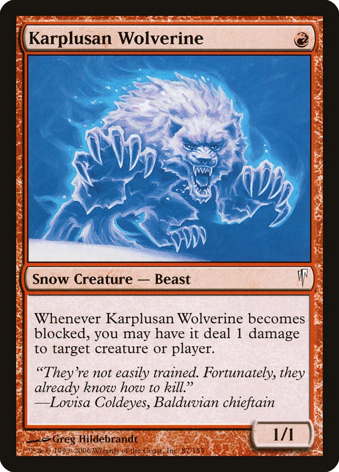 Karplusan Wolverine [Coldsnap] | Deep Dive Games St. Marys