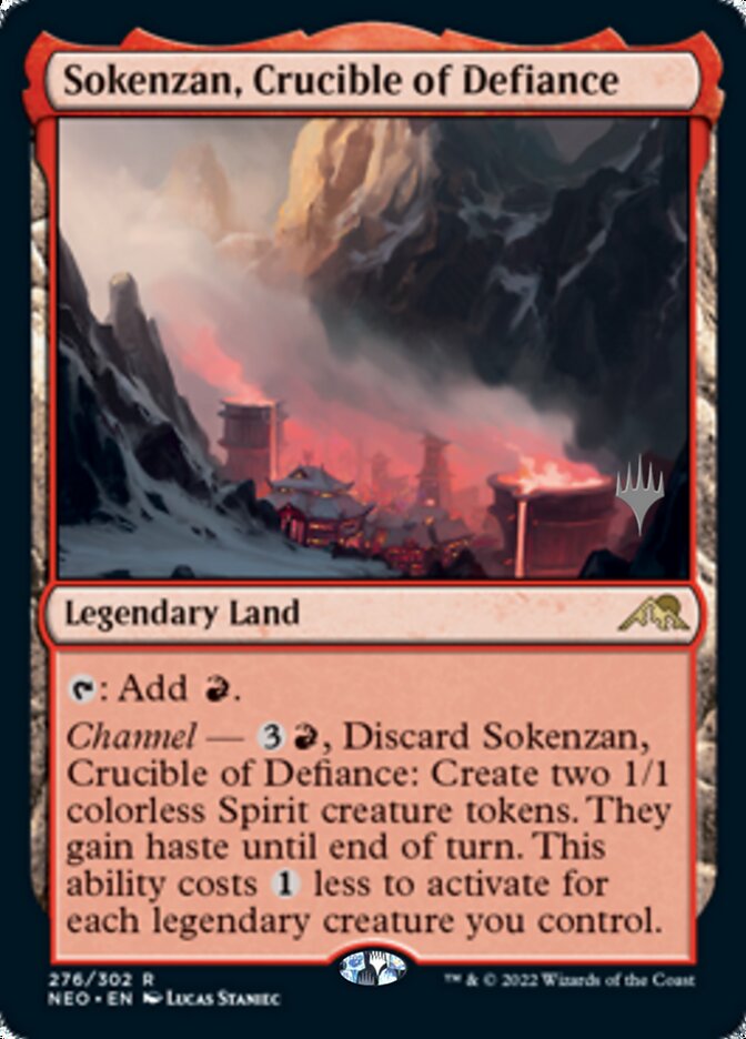 Sokenzan, Crucible of Defiance (Promo Pack) [Kamigawa: Neon Dynasty Promos] | Deep Dive Games St. Marys