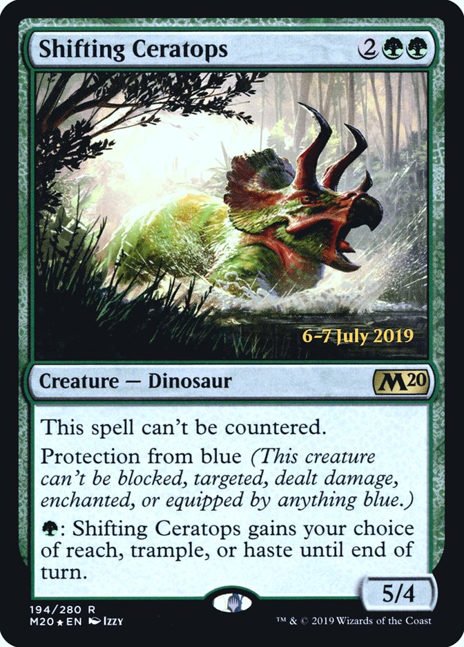 Shifting Ceratops [Core Set 2020 Prerelease Promos] | Deep Dive Games St. Marys