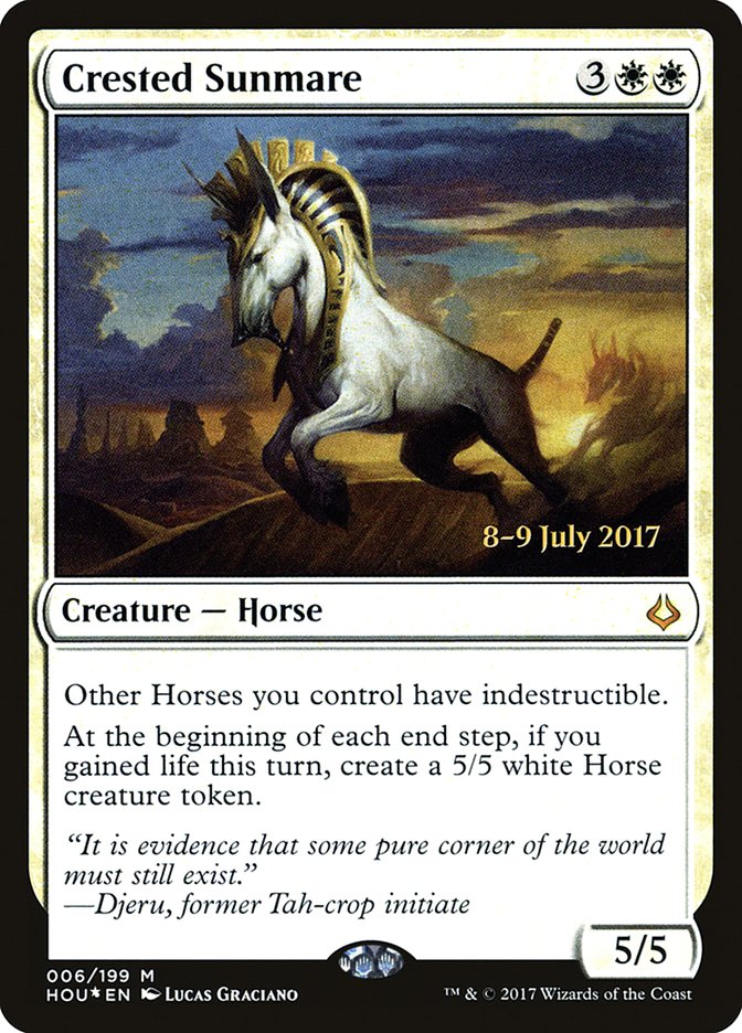 Crested Sunmare [Hour of Devastation Prerelease Promos] | Deep Dive Games St. Marys