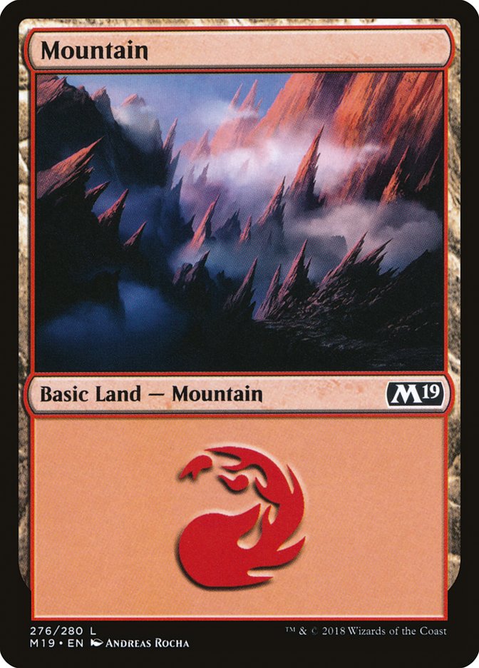 Mountain (276) [Core Set 2019] | Deep Dive Games St. Marys