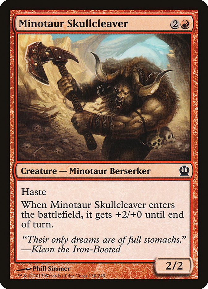 Minotaur Skullcleaver [Theros] | Deep Dive Games St. Marys