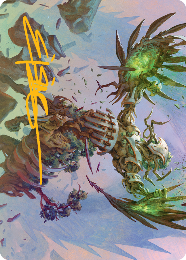 Botanical Brawler Art Card (Gold-Stamped Signature) [March of the Machine Art Series] | Deep Dive Games St. Marys