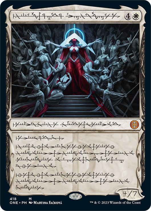 Elesh Norn, Mother of Machines (Phyrexian Step-and-Compleat Foil) [Phyrexia: All Will Be One] | Deep Dive Games St. Marys