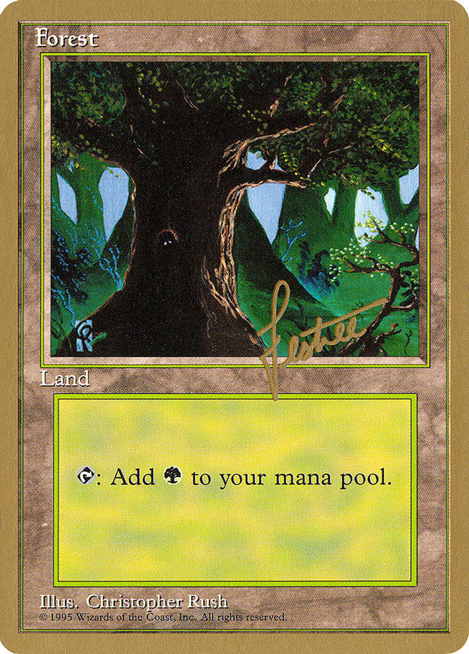 Forest (bl377) (Bertrand Lestree) [Pro Tour Collector Set] | Deep Dive Games St. Marys