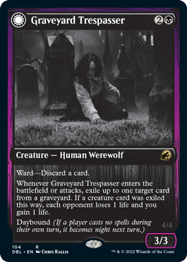 Graveyard Trespasser // Graveyard Glutton [Innistrad: Double Feature] | Deep Dive Games St. Marys