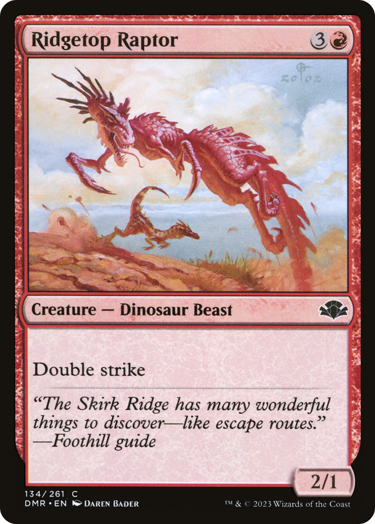 Ridgetop Raptor [Dominaria Remastered] | Deep Dive Games St. Marys