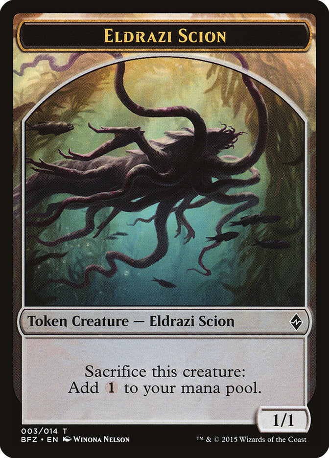 Eldrazi Scion Token (003/014) [Battle for Zendikar Tokens] | Deep Dive Games St. Marys