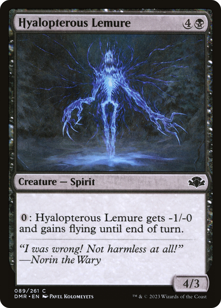 Hyalopterous Lemure [Dominaria Remastered] | Deep Dive Games St. Marys