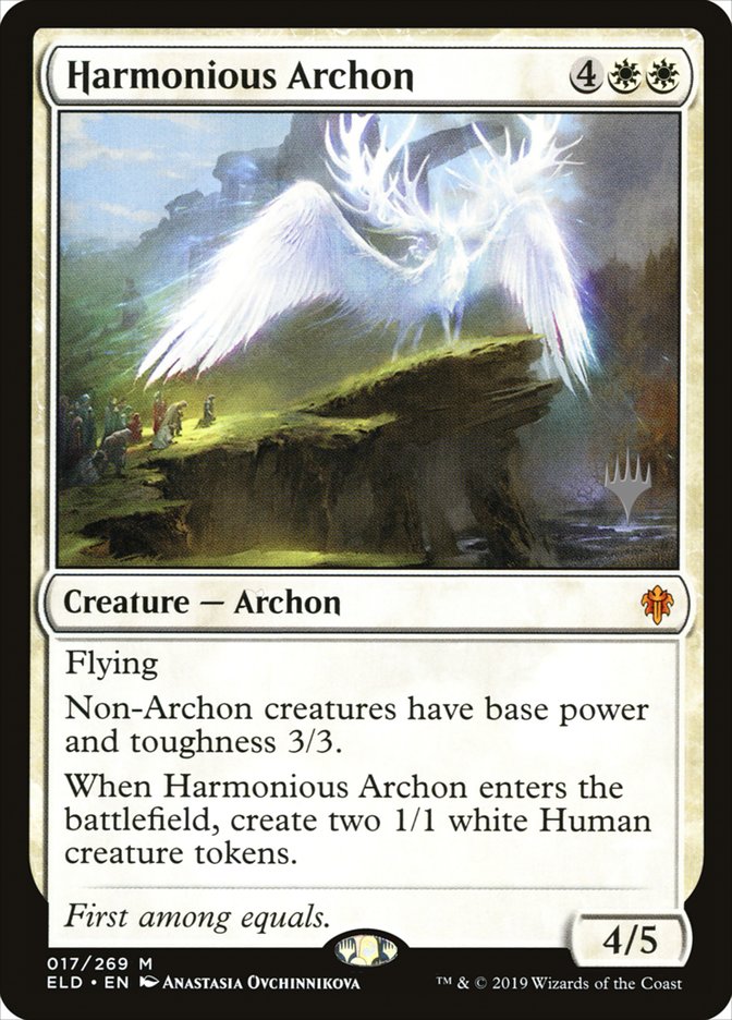 Harmonious Archon (Promo Pack) [Throne of Eldraine Promos] | Deep Dive Games St. Marys