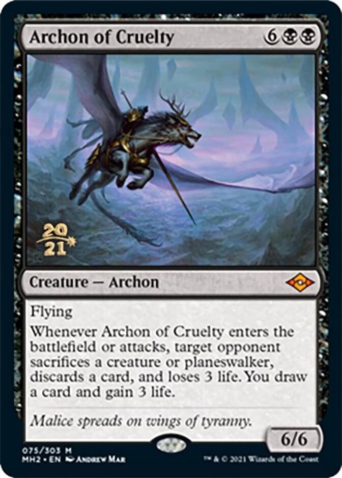 Archon of Cruelty [Modern Horizons 2 Prerelease Promos] | Deep Dive Games St. Marys