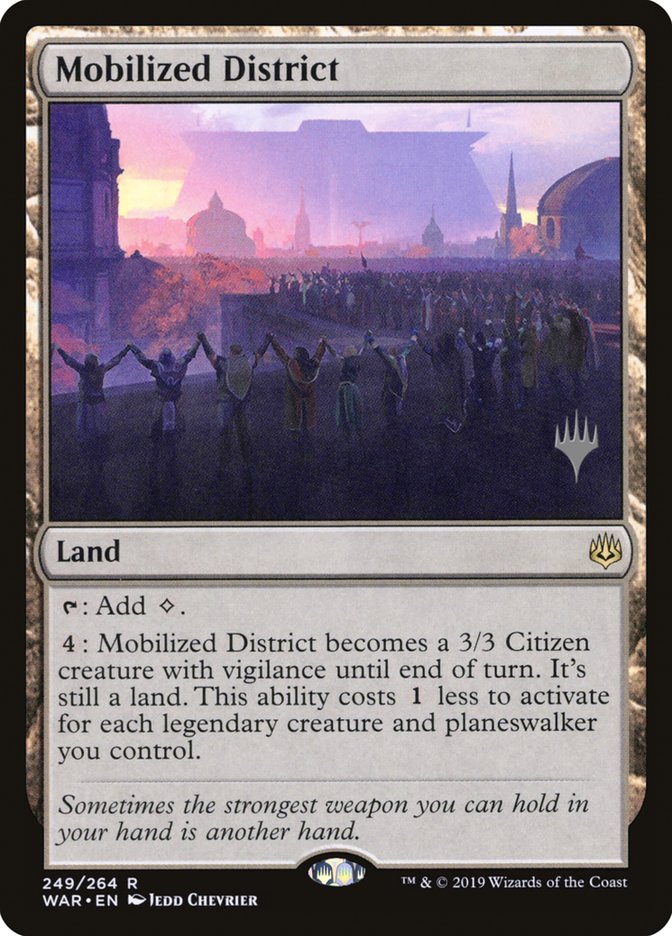 Mobilized District (Promo Pack) [War of the Spark Promos] | Deep Dive Games St. Marys