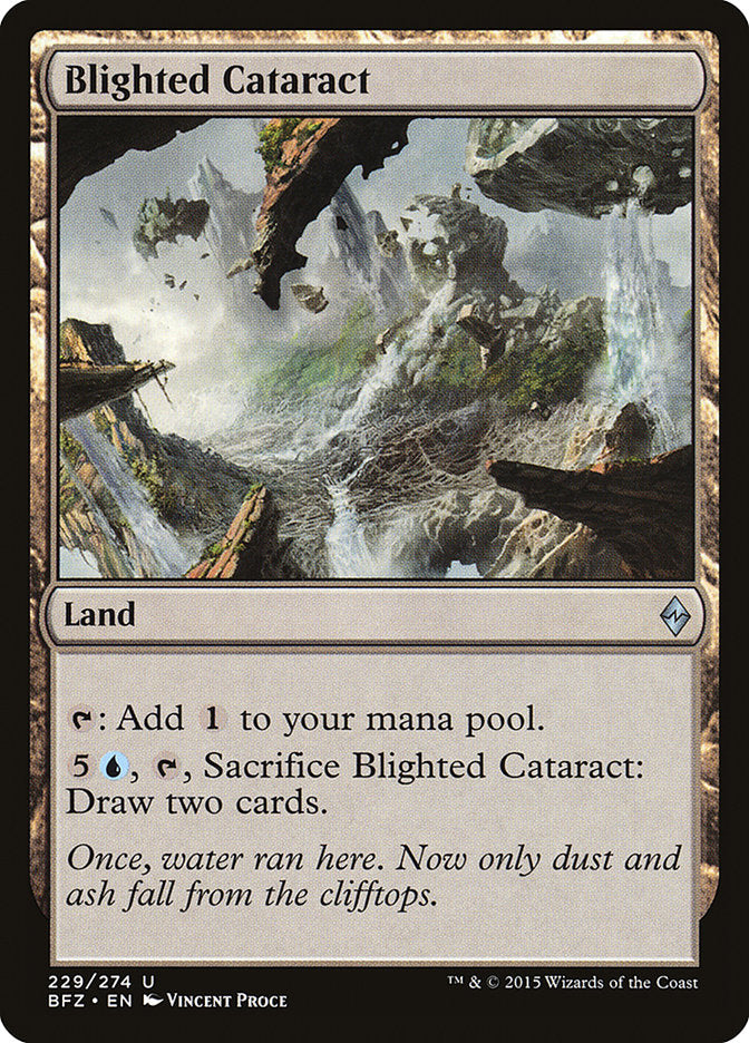 Blighted Cataract [Battle for Zendikar] | Deep Dive Games St. Marys