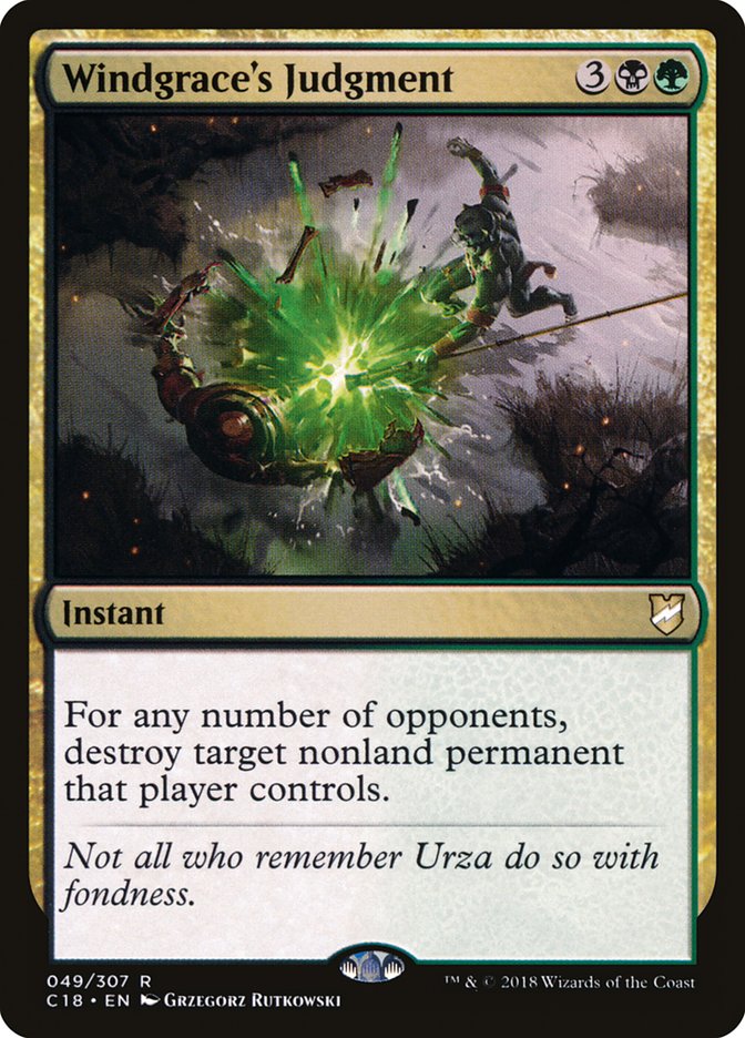 Windgrace's Judgment [Commander 2018] | Deep Dive Games St. Marys