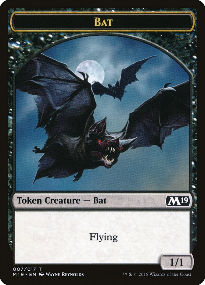 Bat Token [Core Set 2019 Tokens] | Deep Dive Games St. Marys