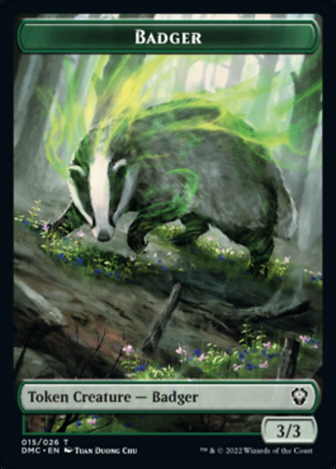 Soldier // Badger Double-Sided Token [Dominaria United Tokens] | Deep Dive Games St. Marys