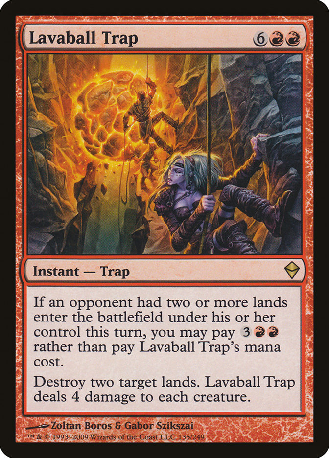 Lavaball Trap [Zendikar] | Deep Dive Games St. Marys