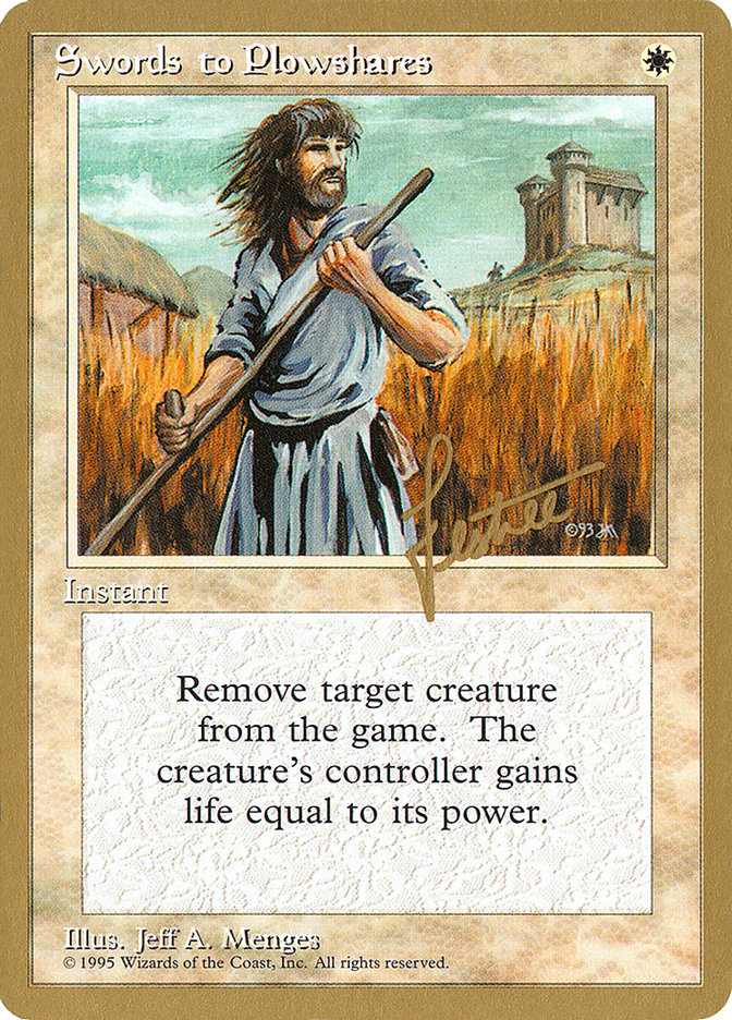 Swords to Plowshares (Bertrand Lestree) [Pro Tour Collector Set] | Deep Dive Games St. Marys