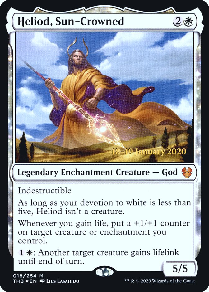 Heliod, Sun-Crowned [Theros Beyond Death Prerelease Promos] | Deep Dive Games St. Marys