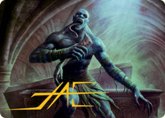 Ghoul Art Card (Gold-Stamped Signature) [Dungeons & Dragons: Adventures in the Forgotten Realms Art Series] | Deep Dive Games St. Marys