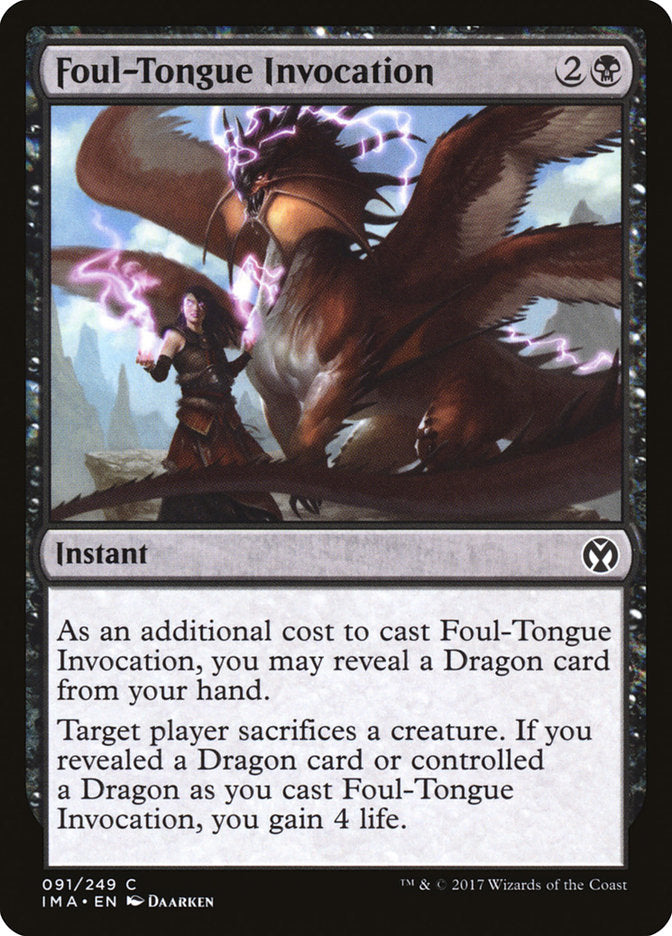 Foul-Tongue Invocation [Iconic Masters] | Deep Dive Games St. Marys