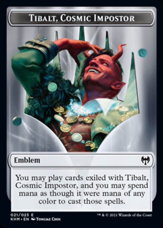 Tibalt, Cosmic Impostor Emblem [Kaldheim Tokens] | Deep Dive Games St. Marys