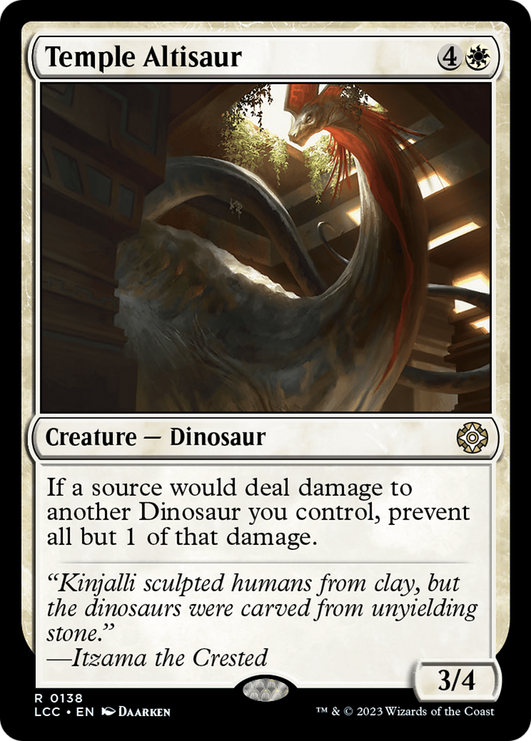 Temple Altisaur [The Lost Caverns of Ixalan Commander] | Deep Dive Games St. Marys