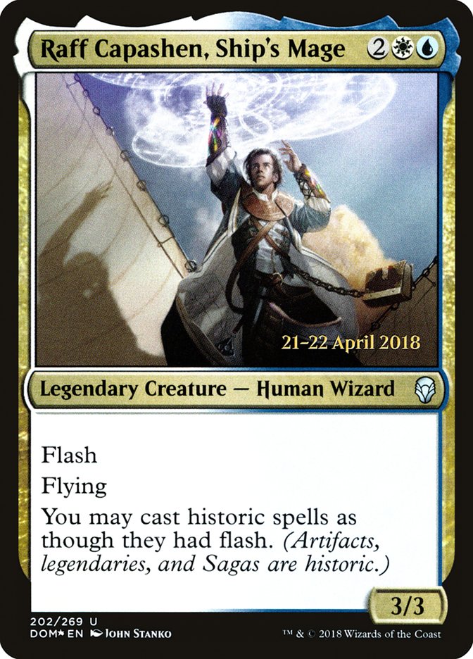 Raff Capashen, Ship's Mage [Dominaria Prerelease Promos] | Deep Dive Games St. Marys