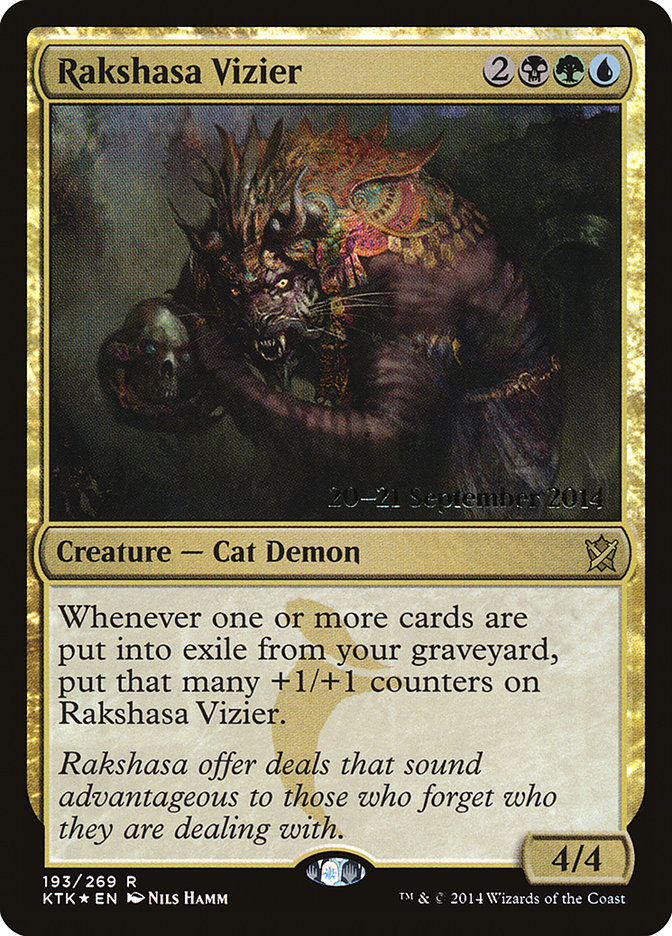 Rakshasa Vizier [Khans of Tarkir Prerelease Promos] | Deep Dive Games St. Marys