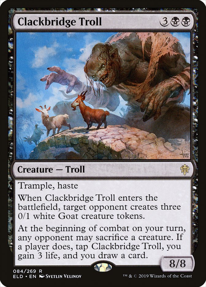 Clackbridge Troll [Throne of Eldraine] | Deep Dive Games St. Marys