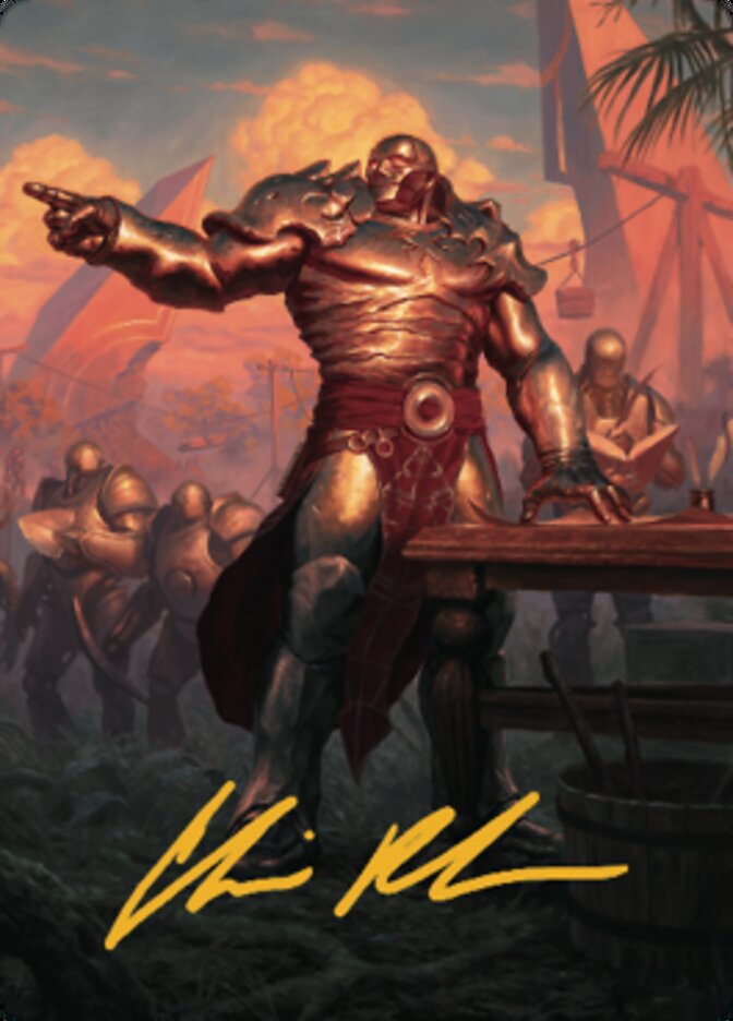 Karn, Living Legacy Art Card 1 (Gold-Stamped Signature) [Dominaria United Art Series] | Deep Dive Games St. Marys