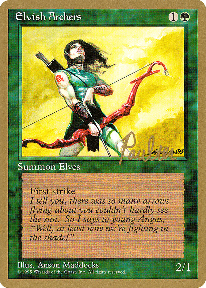 Elvish Archers (Preston Poulter) [Pro Tour Collector Set] | Deep Dive Games St. Marys