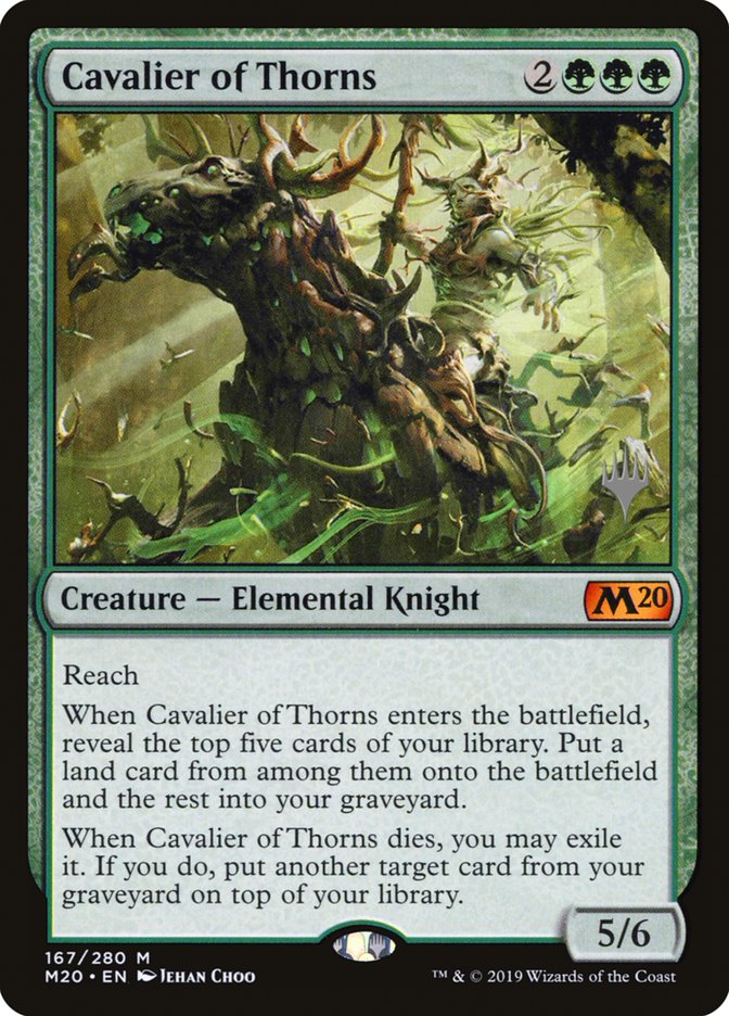 Cavalier of Thorns (Promo Pack) [Core Set 2020 Promos] | Deep Dive Games St. Marys