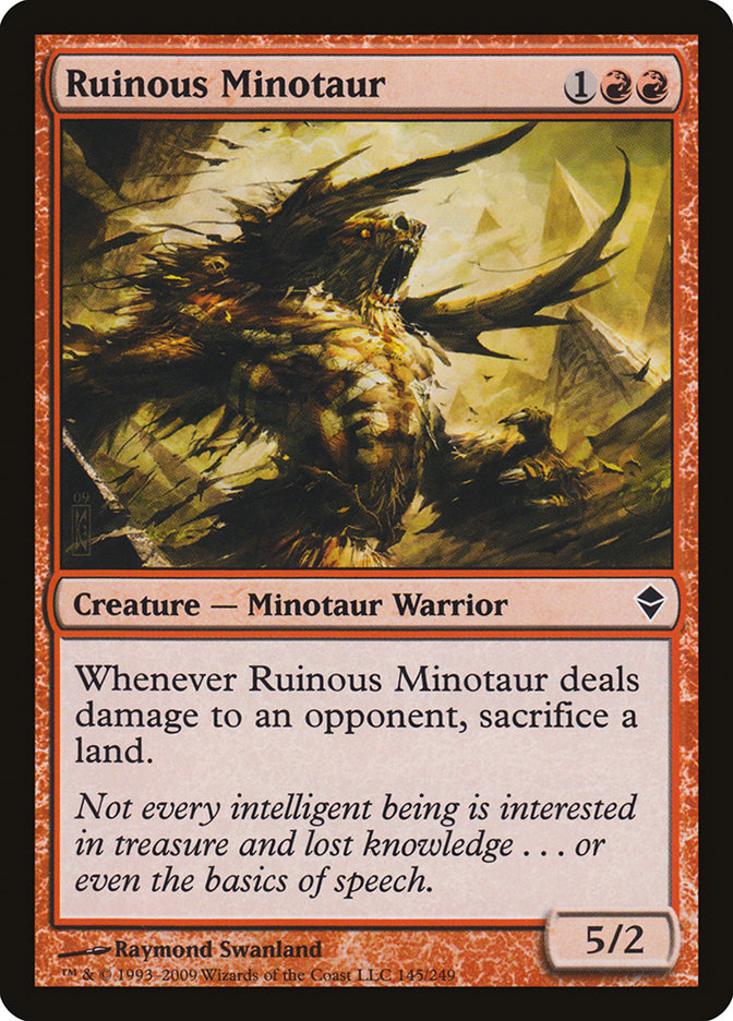 Ruinous Minotaur [Zendikar] | Deep Dive Games St. Marys