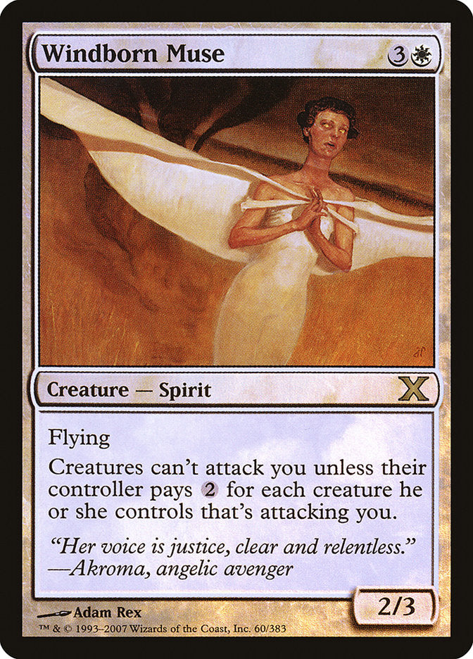 Windborn Muse (Premium Foil) [Tenth Edition] | Deep Dive Games St. Marys