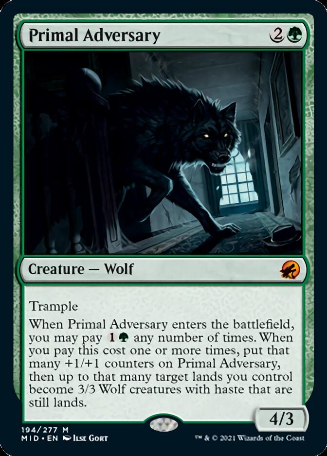 Primal Adversary [Innistrad: Midnight Hunt] | Deep Dive Games St. Marys
