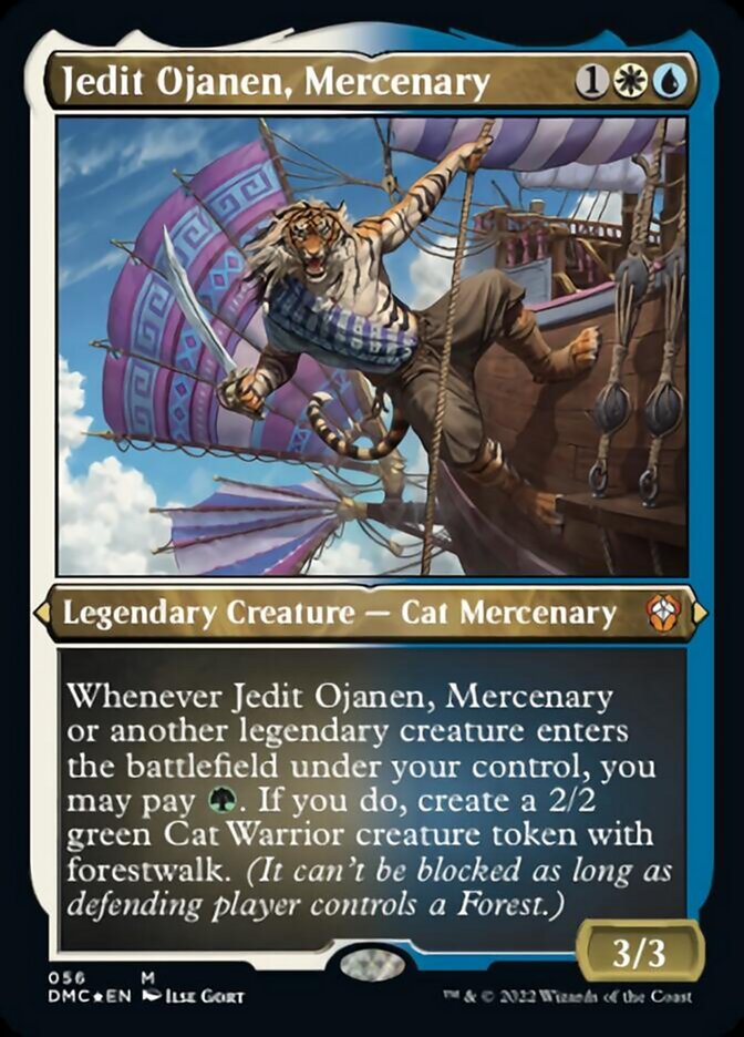 Jedit Ojanen, Mercenary (Foil Etched) [Dominaria United Commander] | Deep Dive Games St. Marys