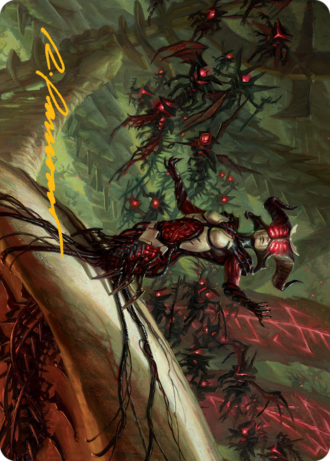 Sheoldred Art Card (Gold-Stamped Signature) [March of the Machine Art Series] | Deep Dive Games St. Marys