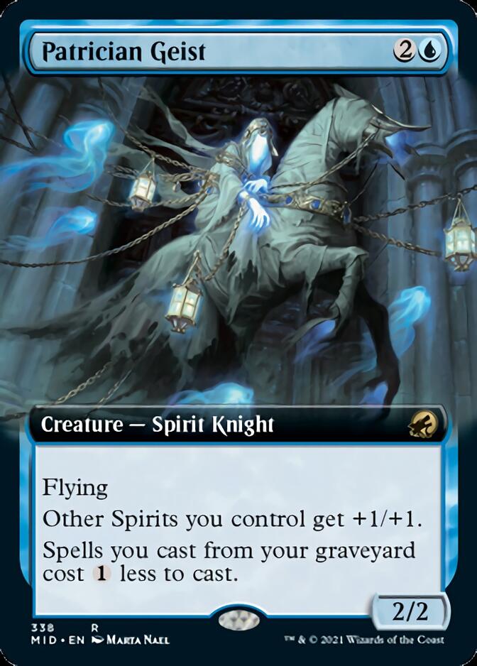 Patrician Geist (Extended Art) [Innistrad: Midnight Hunt] | Deep Dive Games St. Marys