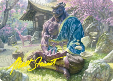 Kosei, Penitent Warlord Art Card (Gold-Stamped Signature) [Kamigawa: Neon Dynasty Art Series] | Deep Dive Games St. Marys