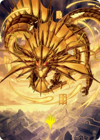 Ao, the Dawn Sky 2 Art Card (Gold-Stamped Signature) [Kamigawa: Neon Dynasty Art Series] | Deep Dive Games St. Marys