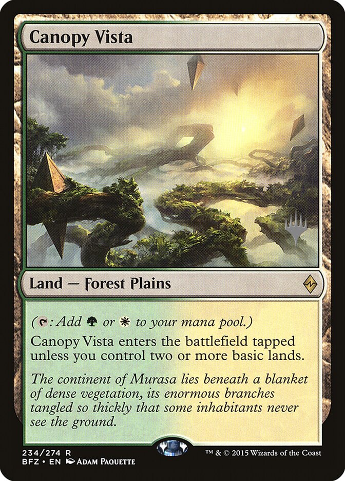 Canopy Vista [Battle for Zendikar Promos] | Deep Dive Games St. Marys